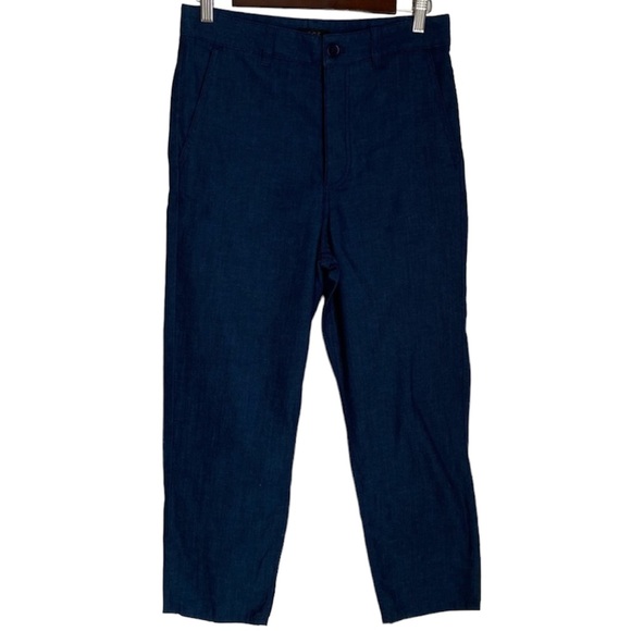 COS NAVY HIGH RISE TROUSERS - Picture 1 of 12